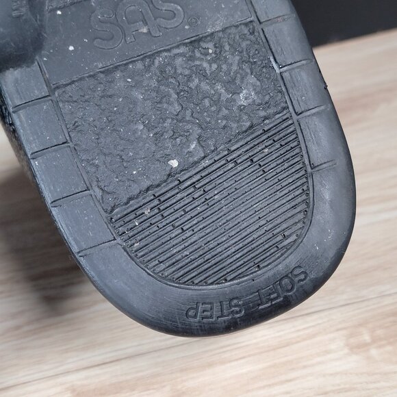 SAS Bout Time Shoes Mens Sz 14 Wide Black Leather Pinch Toe Walking Made in USA - Picture 6 of 7